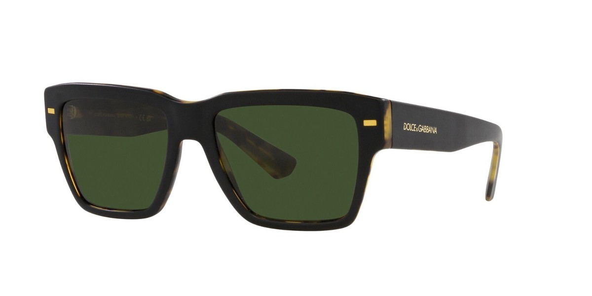 Dolce & Gabbana DG 4431 Matte Black Avana/Dark Green (3404