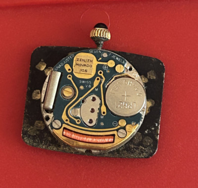 ZENITH MOVADO CAL.10.6 ( ETA 956.111 )  Watch Movement  7Jewels Working  (Q20)