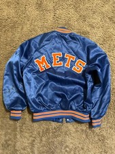Vintage MLB Chalk Line New York Mets  bomber satin  jacket 90s size large