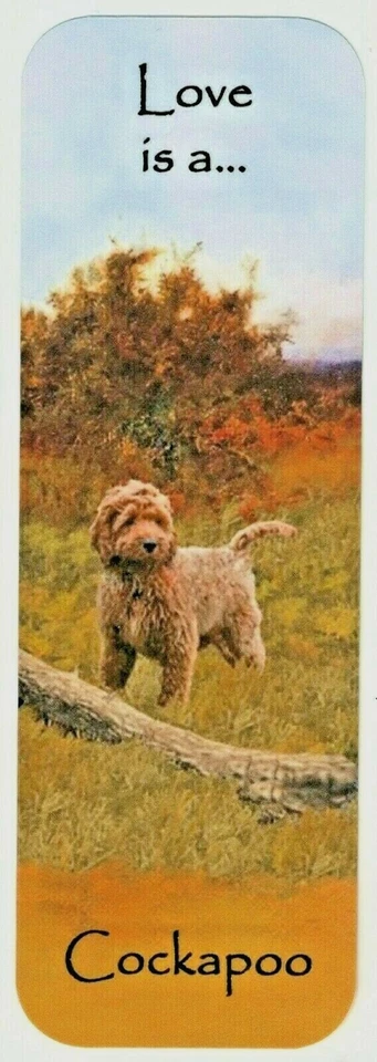 K9-KARDS COCKAPOO BEAUTIFUL DOG BOOKMARK SAME IMAGE BOTH SIDES GREAT GIFT