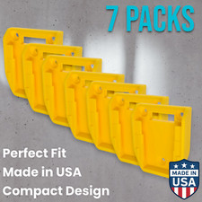 7 Pack DeWALT Battery Mounts 20V/60V Wall Holders Hangers Made in USA