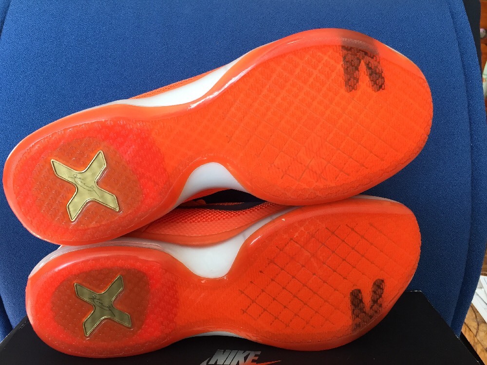 Nike Kobe 10 X TB Orange sz 16 Phoenix Suns OKC Thunder NY Knicks