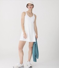 J. Crew NWT CloudStretch V-Neck Sports Dress - White - Size X Large