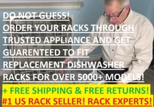 5000+ OEM Dishrack Models FOR ALL Brands & Styles Dishwasher Top & Bottom RACKS