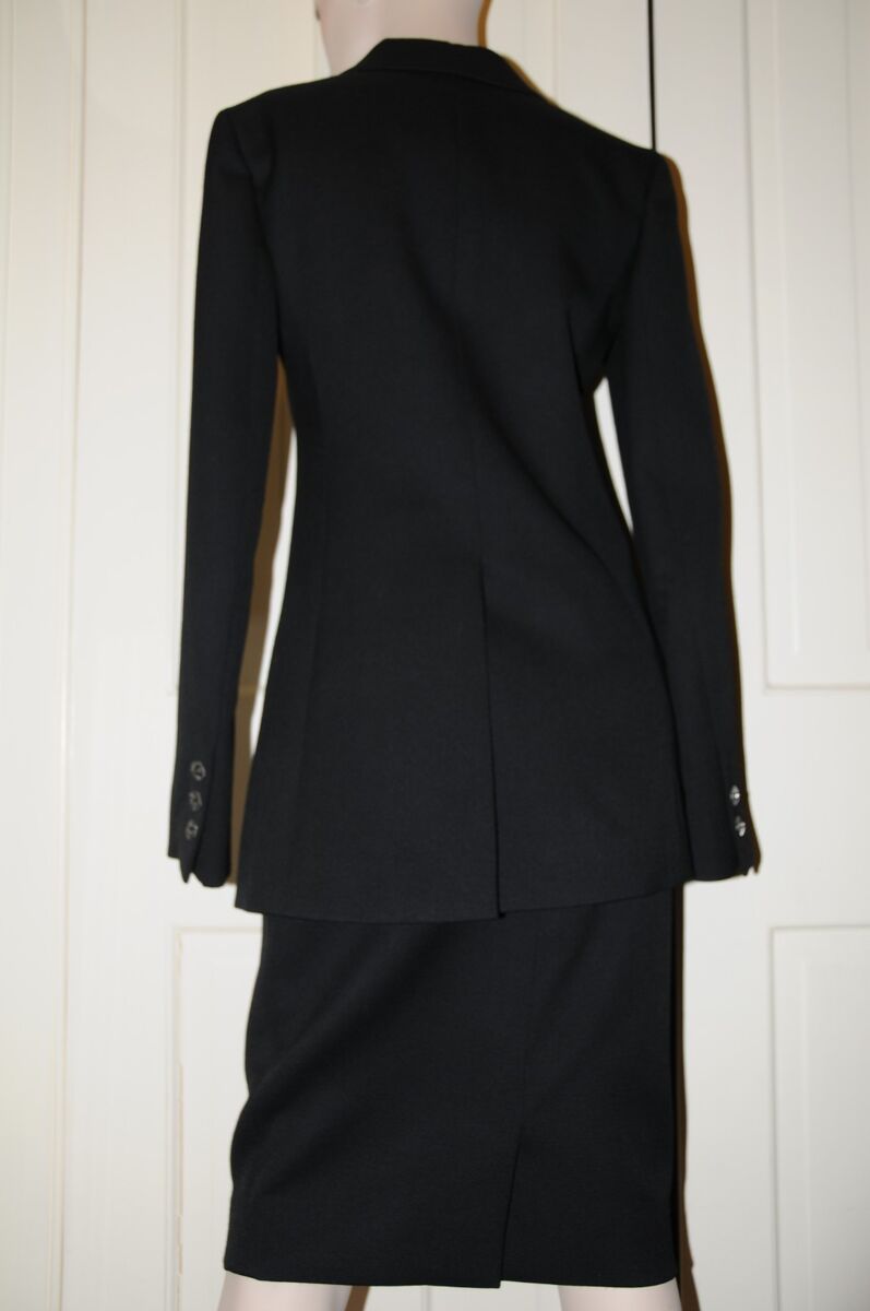 $6320 NEW Chanel SUIT Black JACKET + SKIRT Blazer Coat WOOL $6320 NEW Chanel SUIT Black JACKET + SKIRT Blazer Coat WOOL