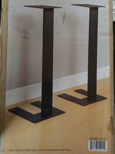 "Soportes para altavoces Elite monitores de estudio 28"" NUEVO EN CAJA audio estéreo vintage acero"