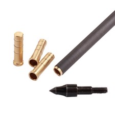 Archery Hunting 50grain Arrow Brass Inserts Base ID 6.2mm Arrow Shaft DIY Arrows