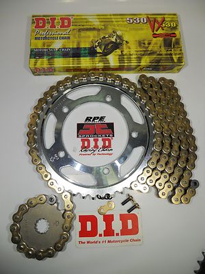 Kawasaki 2008-2010 ZX10R DID 530 VX Gold Extended Length Chain