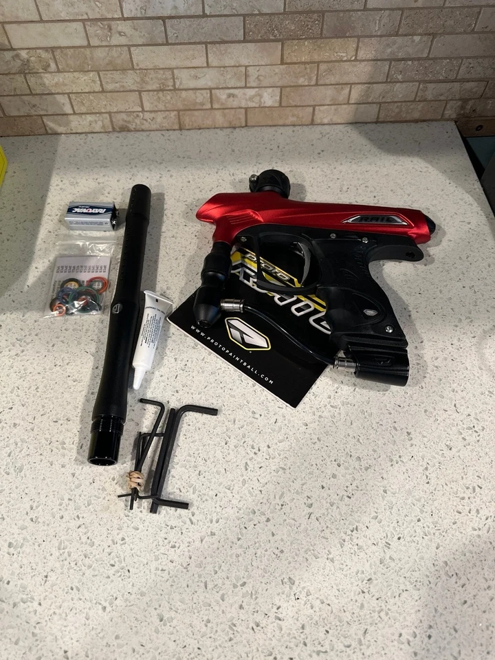 Proto Rail marcador paintball rail rojo dst #114 Foto 3 de 4