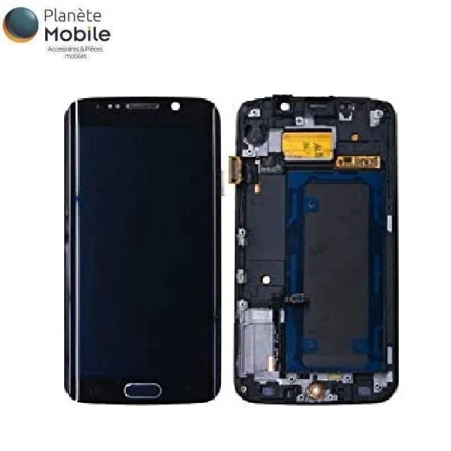 Original Ecran LCD Complet Noir Sur Châssis Pour Samsung Galaxy S6 edge (G925F) - Photo 1/1