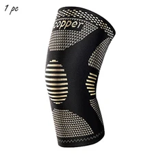 Copper Knee Sleeve Compression Brace Sport Workout Arthritis Pain Relief Support