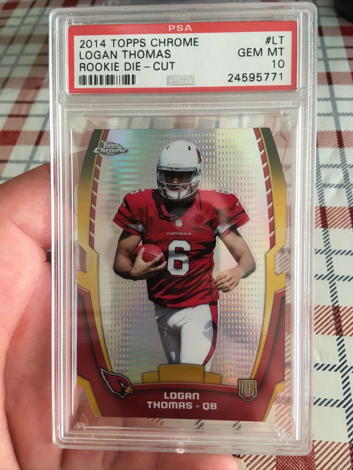 Logan Thomas Topps Chrome Rookie Die-Cut #LT Base