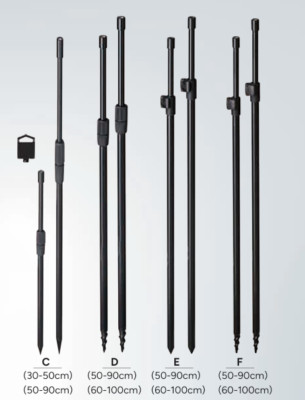 Bankstick 30-100cm Rod Pod Telskop Rutenhalter Rutenständer Rutenauflage Angeln