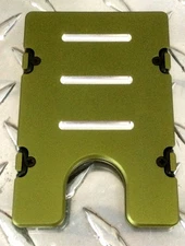 Standard BilletVault Wallet Aluminum RFID protection, Green Anodized 