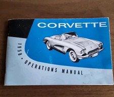  1958 Chevrolet Corvette Owner's Manual Book Reprint 