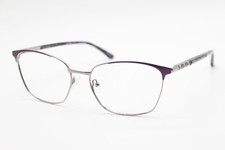 NEW NICOLE MILLER HEWES C03 PURPLE SILVER AUTHENTIC EYEGLASSES 58-17