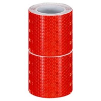 "2 Rollen Reflektierendes Band 2\"X10Ft Haftsicherheitswarnband Rot"
