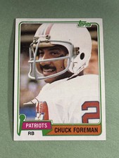 Chuck Foreman 1981 Topps New England Patriots #119 EE699