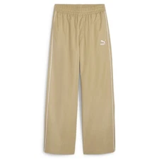 PUMA T7 Relaxed Track Pants Womens Beige Casual Athletic Bottoms 62421683