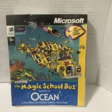 Vintage Mac OS Magic School Bus Ocean CD-Rom Microsoft Rare New Old Stock