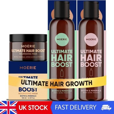 MoéRie Haarwachstum Shampoo, Conditioner und Maske - Haarausfall Lösung mit
