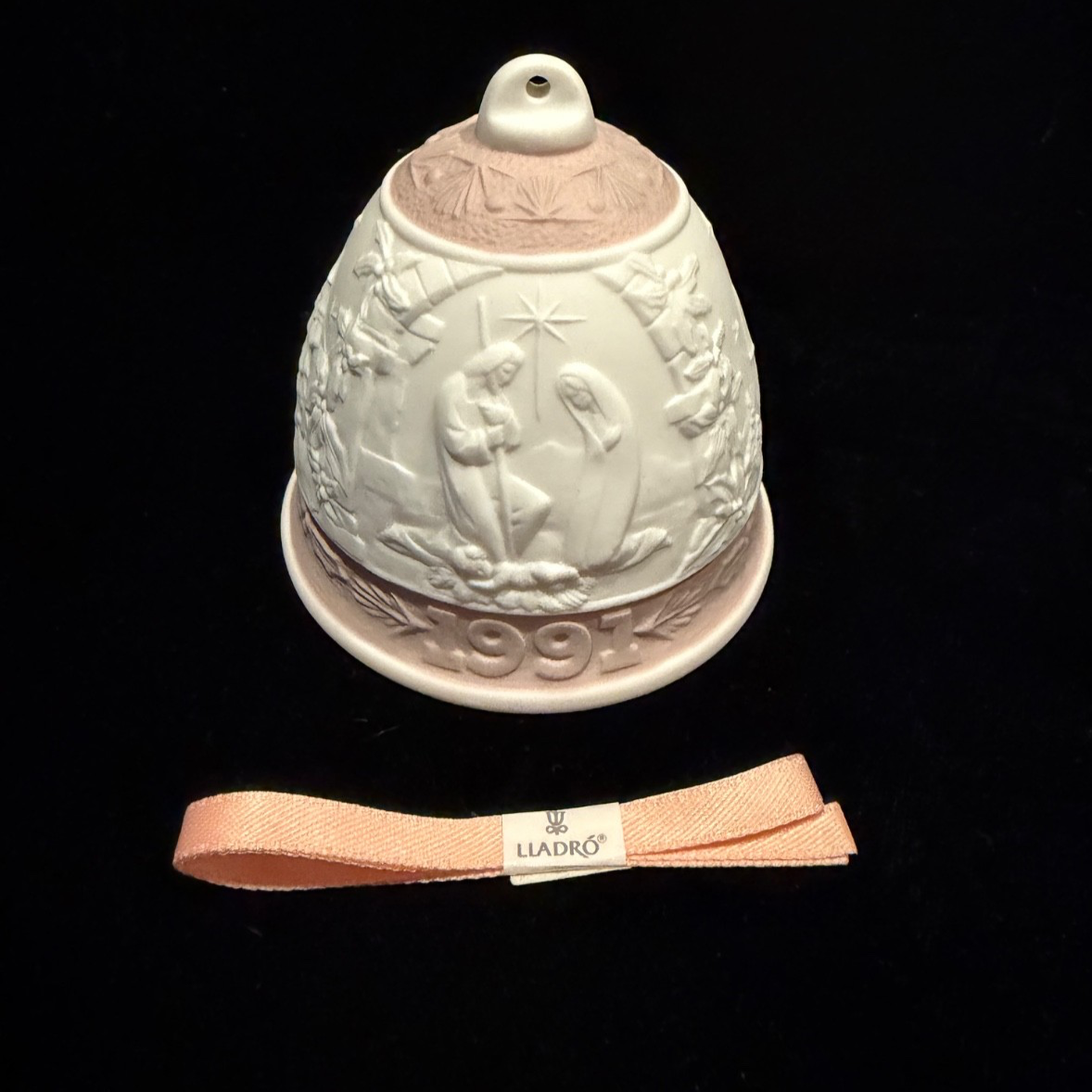 NEW Lladro Christmas Bell Ornament 1991 # 5803 ~ NEW ~ COA Original Box ...