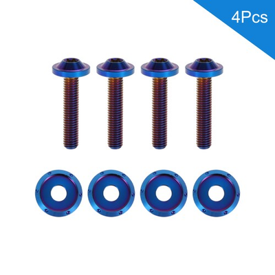 #ad #ad Windshield Bolts for Harley Touring FLTRX Road Glide 15 23 Screws Washer Blue $30.49