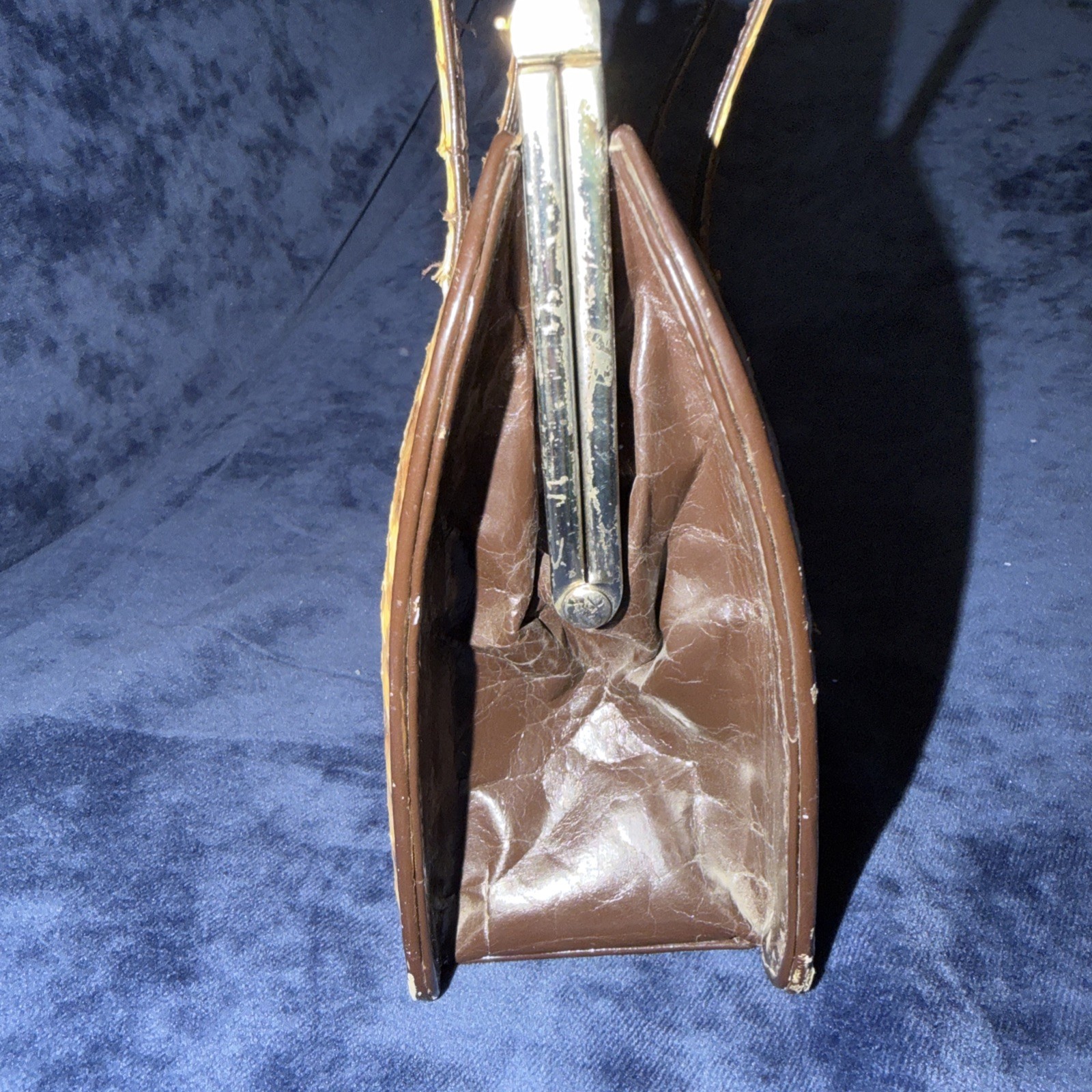 Vintage Python Purse Genuine Leather Handbag - image 3