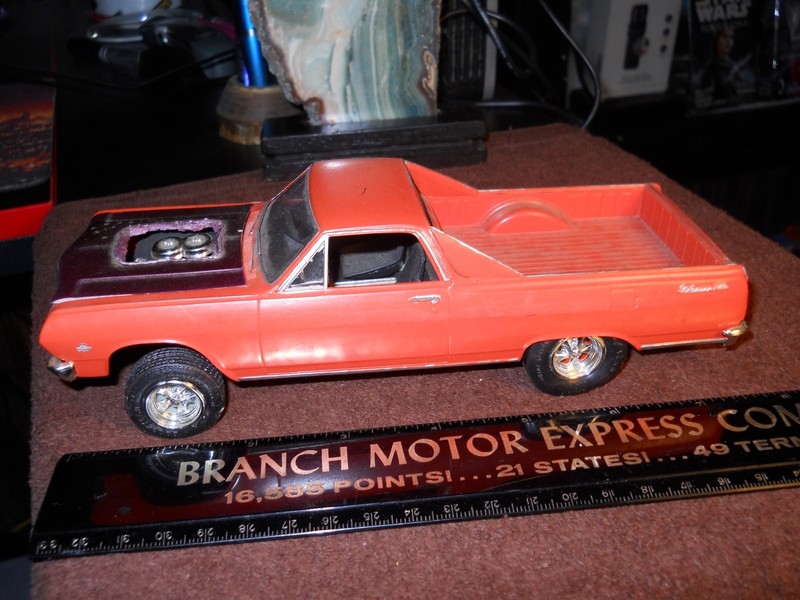 AMT, 1:25 Old '64/65 Chevy ElCamino, Built Model Car, 'Orange,  "As Is"!!