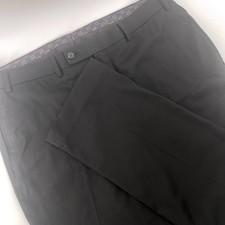 Lauren Ralph Lauren Men Black Flat Front Dress Pants Size 36W x 32L