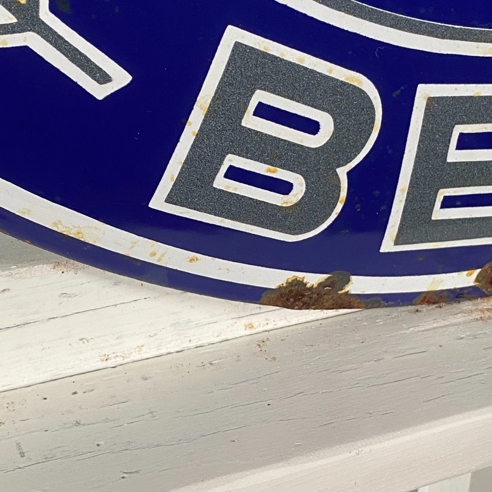 Mercedes-Benz Enamel Sign - Ø 50cm (19.7") - Nice Garage Big Nostalgic Wall Sign - Image 4 of 4