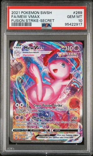 2021  Fusion Strike Mew VMAX PSA 10