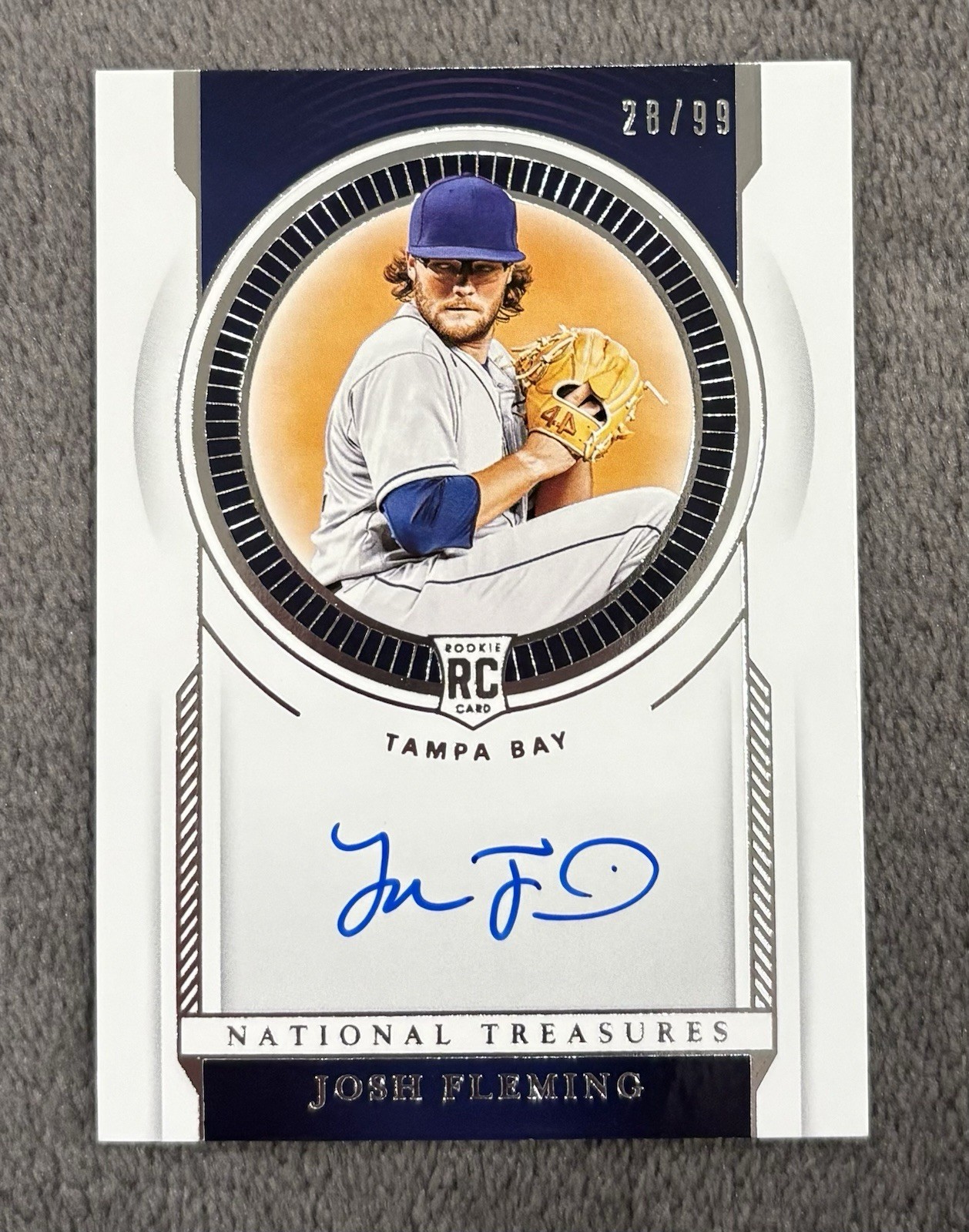 2021 Panini National Treasures Rookie Signatures /99 Josh Fleming Auto RC