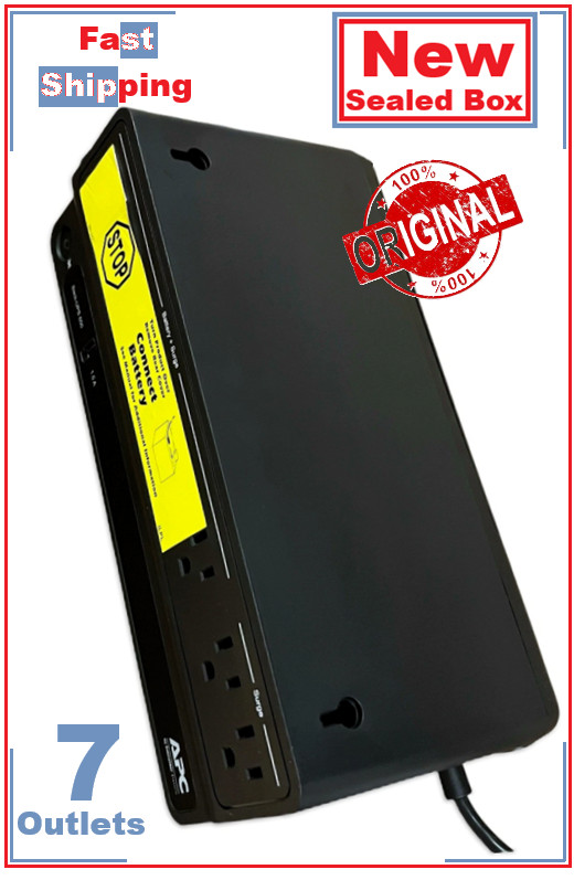 APC Back-UPS 650VA Battery Backup System 7 Outlets 650 VA 490 J BVN650M1