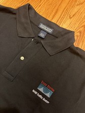 Vintage CISCO logo POLO SHIRT Large CCIE Blue LG Employee CCNA Lands End Blue L