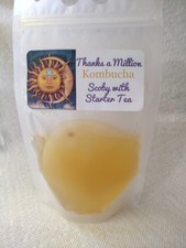 KOMBUCHA SCOBY 4"inch  1/2 CUP of Strong Starter Tea and Scoby Culture