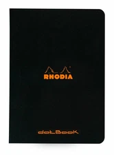 Rhodia Staplebound Notebook 6 x 8 Dot Grid paper Black