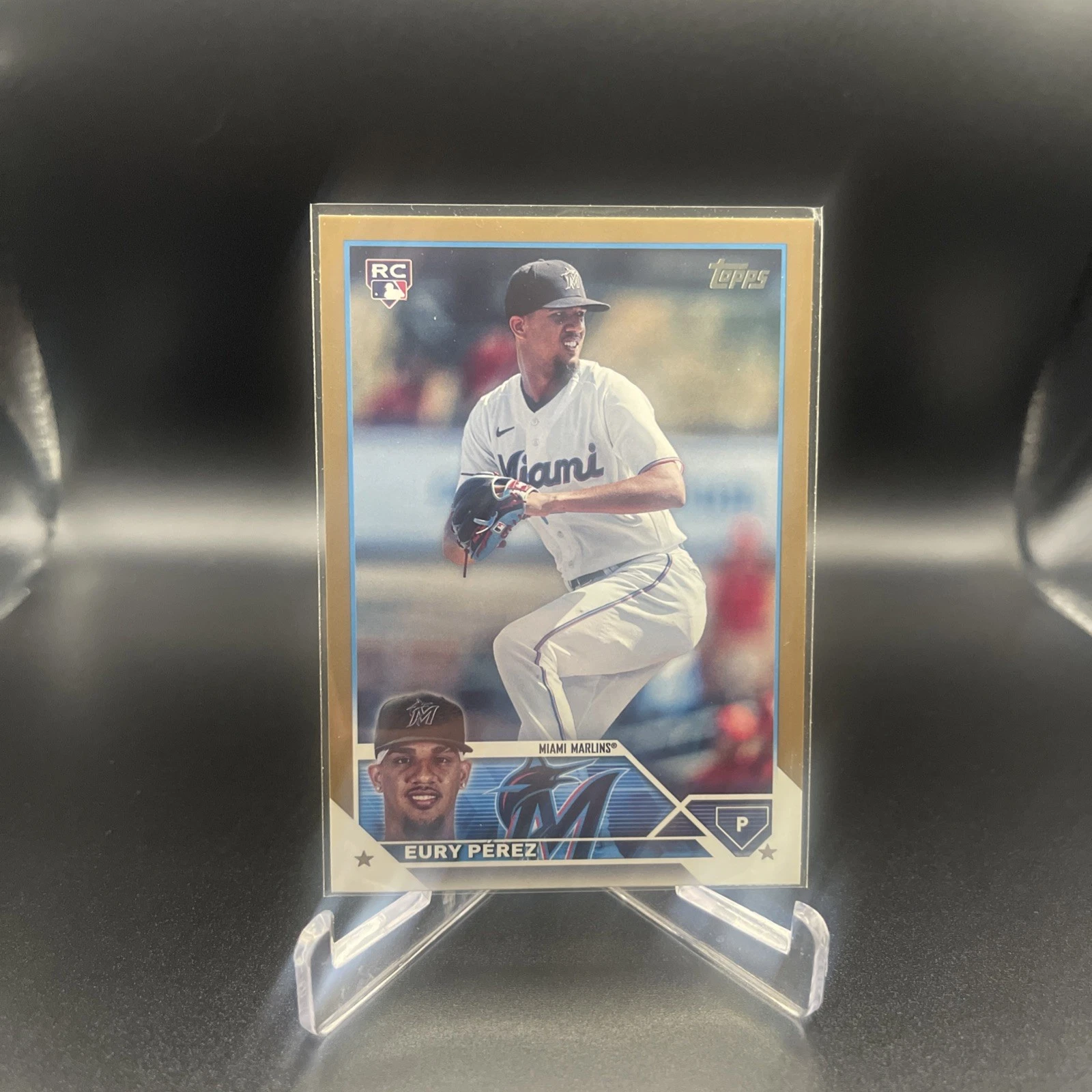 Eury Perez 2023 Topps Update Series Gold Rookie #US139 RC  1262/2023 Marlins