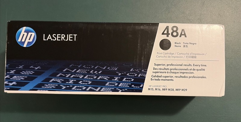 OEM Genuine HP 48A LaserJet Ink Toner Cartridge (CF248A Black) New Sealed