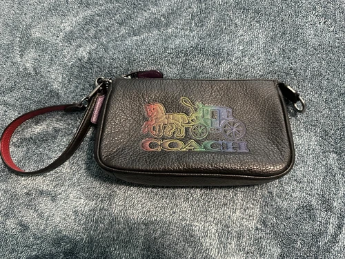 Borsa Coach Nolita 19 nuova senza etichette con cavallo e carrozza canna di fucile NERA MULTI ciottoli