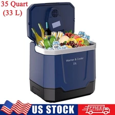 35Qt Portable Car Refrigerator 33L Electric Cooler & Warmer Freezer for Car Home