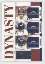 2007 Donruss Threads Dynasty Antonio Gates Philip Rivers LaDainian Tomlinson 0a1