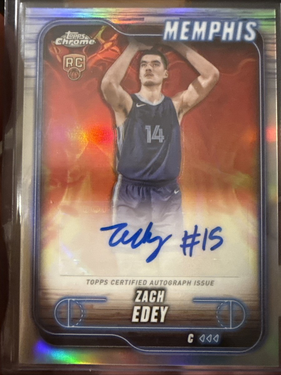 2024-25 Topps Chrome Zach Eddy (RC) Refractor Auto #TCA-ZED
