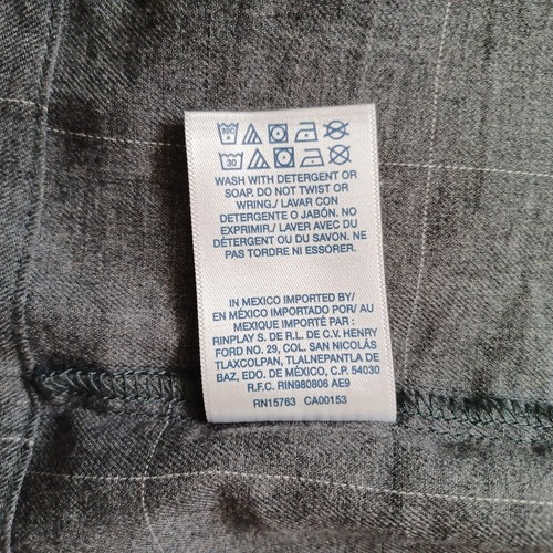 Polo Ralph Lauren Robe Mens L XL Gray Plaid Embroidered Logo Belted 38" Cotton - Picture 12 of 15