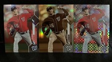 Patrick Corbin 2020 Topps Chrome Sepia, X Refractor, And Base Card, Nationals!!