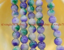 6/8/10/12mm Natural Multicolor Kunzite Round Gemstone Loose Beads 15'' Strand