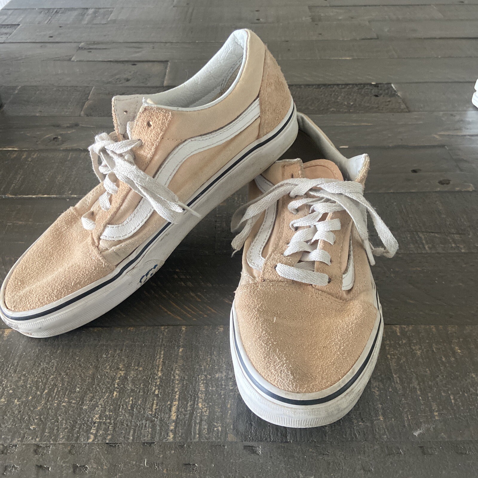 Vans Old Skool Cornstalk True White Suede Canvas Size US Mens;