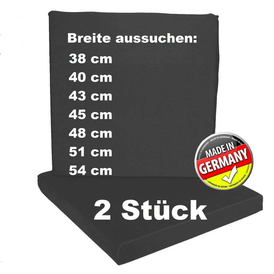 2x MPB ® Sitzkissen Rollstuhlkissen Kissen mit Wendefunktion, 100% Polyester