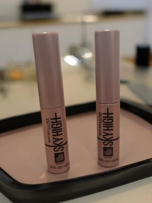 2x Maybelline Lash Sky High Mascara ~ Travel Sz 4.5mL Free Shipping
