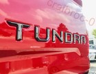 Raised Tailgate Insert Letters Emblem Fit For Toyota TUNDRA 2014-2021 Gray Black